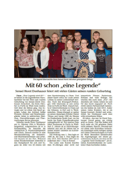 Mit 60 schon „eine Legende”