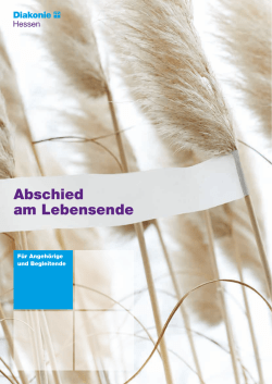 Abschied am Lebensende
