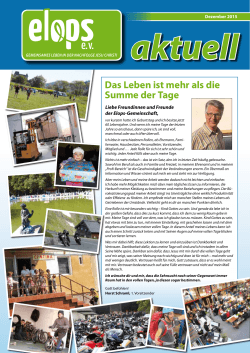 ELOPS aktuell - Ausgabe Dezember 2015