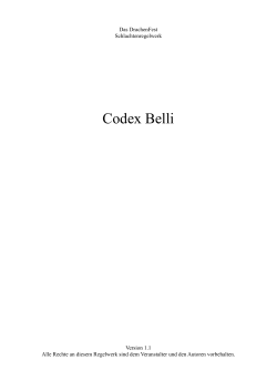 Codex Belli - Drachenfest