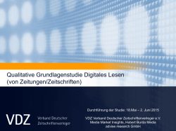 Digitales Lesen von Zeitungen/Zeitschriften