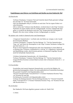 Zitierhinweise