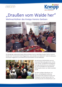 Draußen vom Walde her - Kneipp-Bund
