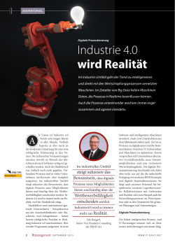 Industrie 4.0 wird Realität
