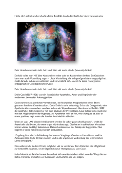 Heile dich selbst und erschaf haffe deine Realit&auml;t durch die Kraft des