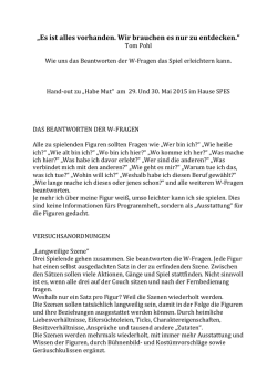 Hand-out zu &bdquo;Habe Mut&ldquo;