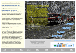 Infoflyer - Feuerwehr Römstedt