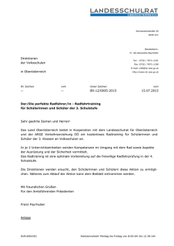Der/Die perfekte Radfahrer/in - Radfahrtraining für