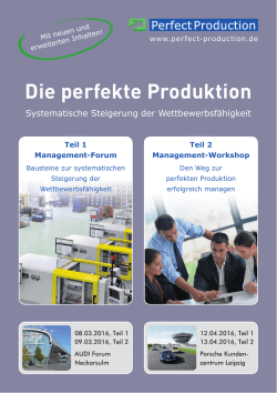 Die perfekte Produktion - Perfect Production GmbH