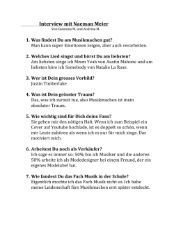 Interview mit Naeman Meier