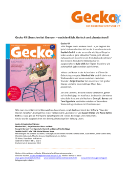 Pressemitteilung Gecko 49