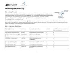 Cybathlon Wettkampfbeschreibung