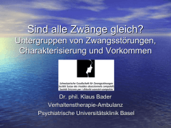 Interpersonal Psychotherapy for Depression