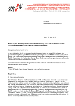 17.06.2015 | PDF - Konferenz der kantonalen Ausgleichskassen