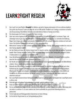 learn2fight regeln - Learn 2 Fight GmbH