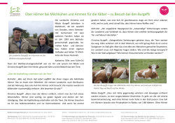 Interview mit den Landwirten Burgeffs