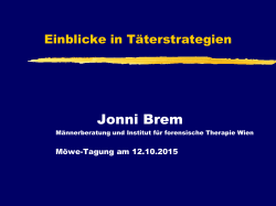 Einblicke in die T&auml;terstrategien