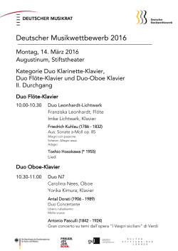 Deutscher Musikwettbewerb 2016
