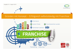 Gr&uuml;nden mit Konzept &ndash; Erfolgreich selbstst&auml;ndig - F&uuml;r