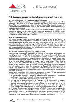 Entspannung - Studentenwerk Göttingen