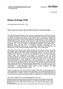Kleine Anfrage 4350