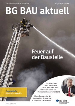 Feuer auf der Baustelle