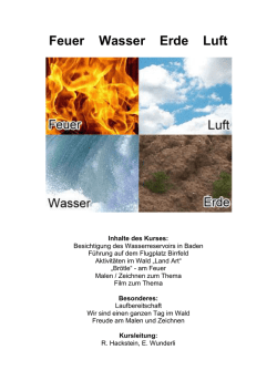 Feuer Wasser Erde Luft