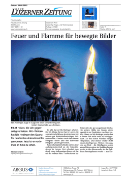 Feuer und Flamme für bewegte Bilder