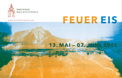 FEUER EIS - Dresdner Musikfestspiele