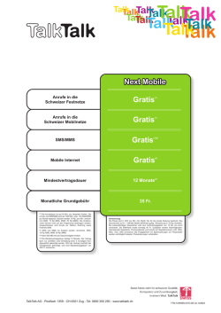 Gratis(1) - TalkTalk AG