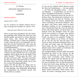 Lesehore Einlegeblatt Stundenbuch Johannes