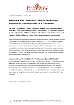 Relax Guide 2016 - Feuerberg in allen vier Top