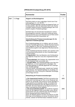 ZPR SchKG Ersatzprüfung Musterlösung FS15