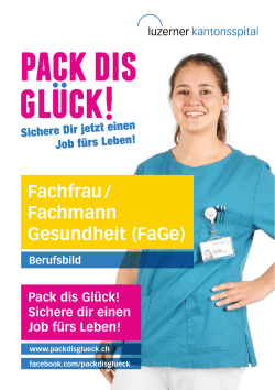 Fachfrau / Fachmann Gesundheit (FaGe)