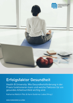 Erfolgsfaktor Gesundheit
