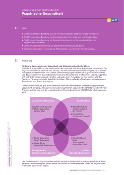 NZFH NEST Orientierung Gesundheit Psychische Gesundheit