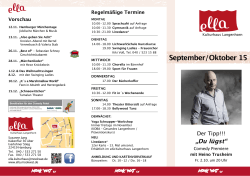 September/oktober 15 - ella Kulturhaus Langenhorn