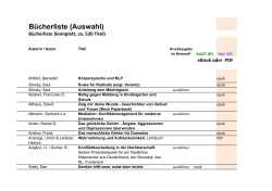 Bücherliste - Mediation