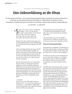 Eine Liebeserkl&auml;rung an die Ufnau