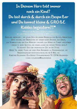 Du bist durch & durch ein Bespa&szlig;er und Du kannst kleine & GRO&szlig;E