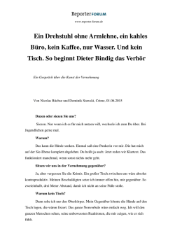 Ein Drehstuhl ohne Armlehne, ein kahles B&uuml;ro, kein Kaffee, nur