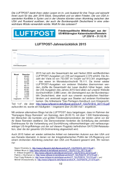 LUFTPOST-Jahresrückblick 2015