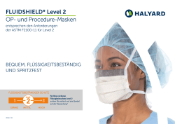 FLUIDSHIELD* Level 2 OP- und Procedure-Masken