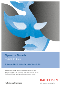 Operette Sirnach Maske in Blau