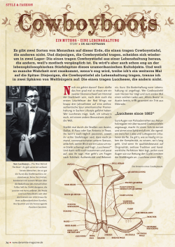 ein mythos &ndash; eine lebenshaltung