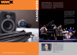 Pro Audio Broschüre / PDF