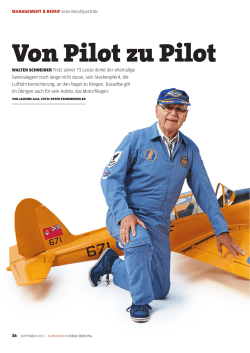 Von Pilot zu Pilot - Schweizer Versicherung