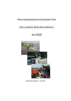 Hochwasserschutzkonzeption des Landes Sachsen