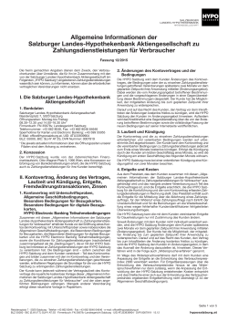 Allgemeine Informationen der Salzburger Landes