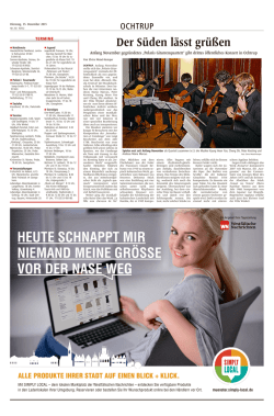 HEUTE SCHNAPPT MIR NIEMAND MEINE GR&Ouml;SSE VOR DER